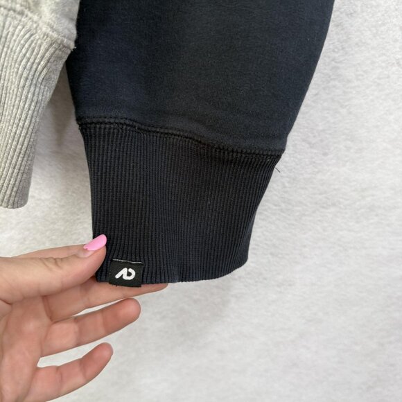 Nike Hoodie Mens 2XL Gray Black Full Zip Athletic Dept Spell Out Sweatshirt - Picture 7 of 15